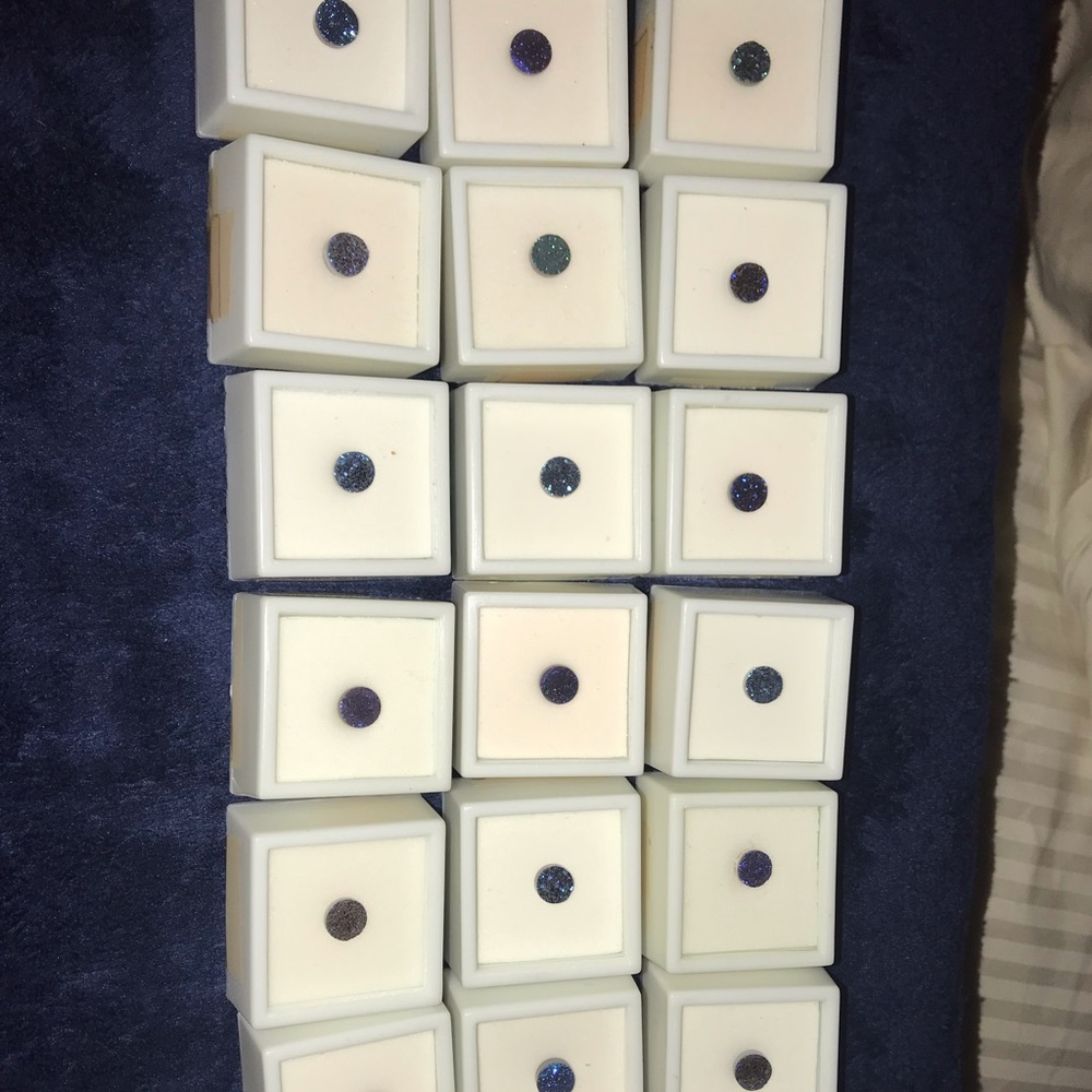 19 Peacock Drusy simulated quartz stone